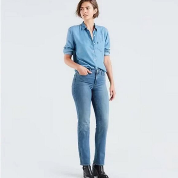 Levi's 314 shaping straight high rise jeans size 31 - Picture 1 of 12